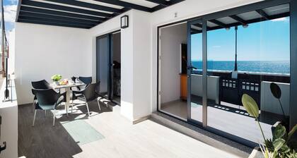 Holiday Apartment “Callao Beach 2” with Sea View, Terrace & WiFi