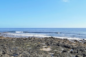 Vlak bij het strand