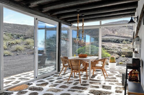 Maison de vacances "Casa Vereda del Risco" avec vue sur la mer, vue sur la montagne et jardin