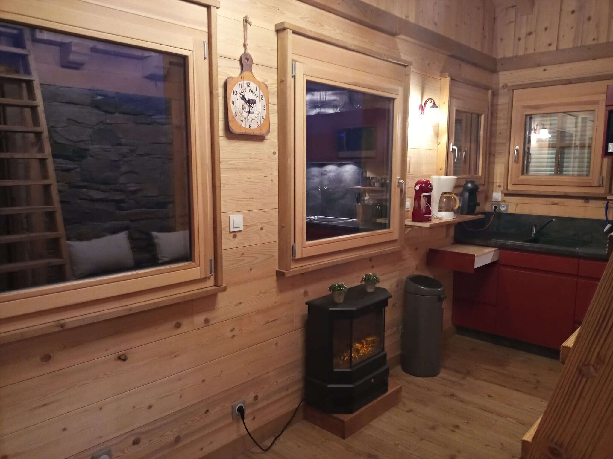 Espresso maker, coffee/tea maker, fridge, microwave
