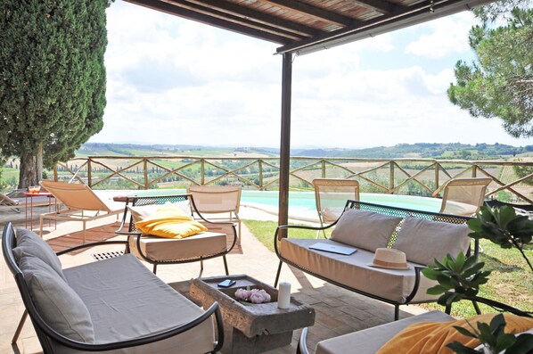 Terrace/patio - Villa in Poggiarello-ripa with 3 bedrooms sleeps 5 (Toscana)