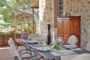 Outdoor dining - Villa in Poggiarello-ripa with 3 bedrooms sleeps 5 (Toscana)
