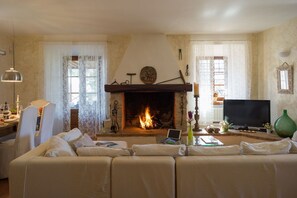 TV, fireplace, DVD player, ping pong