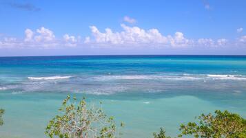 Private beach, white sand