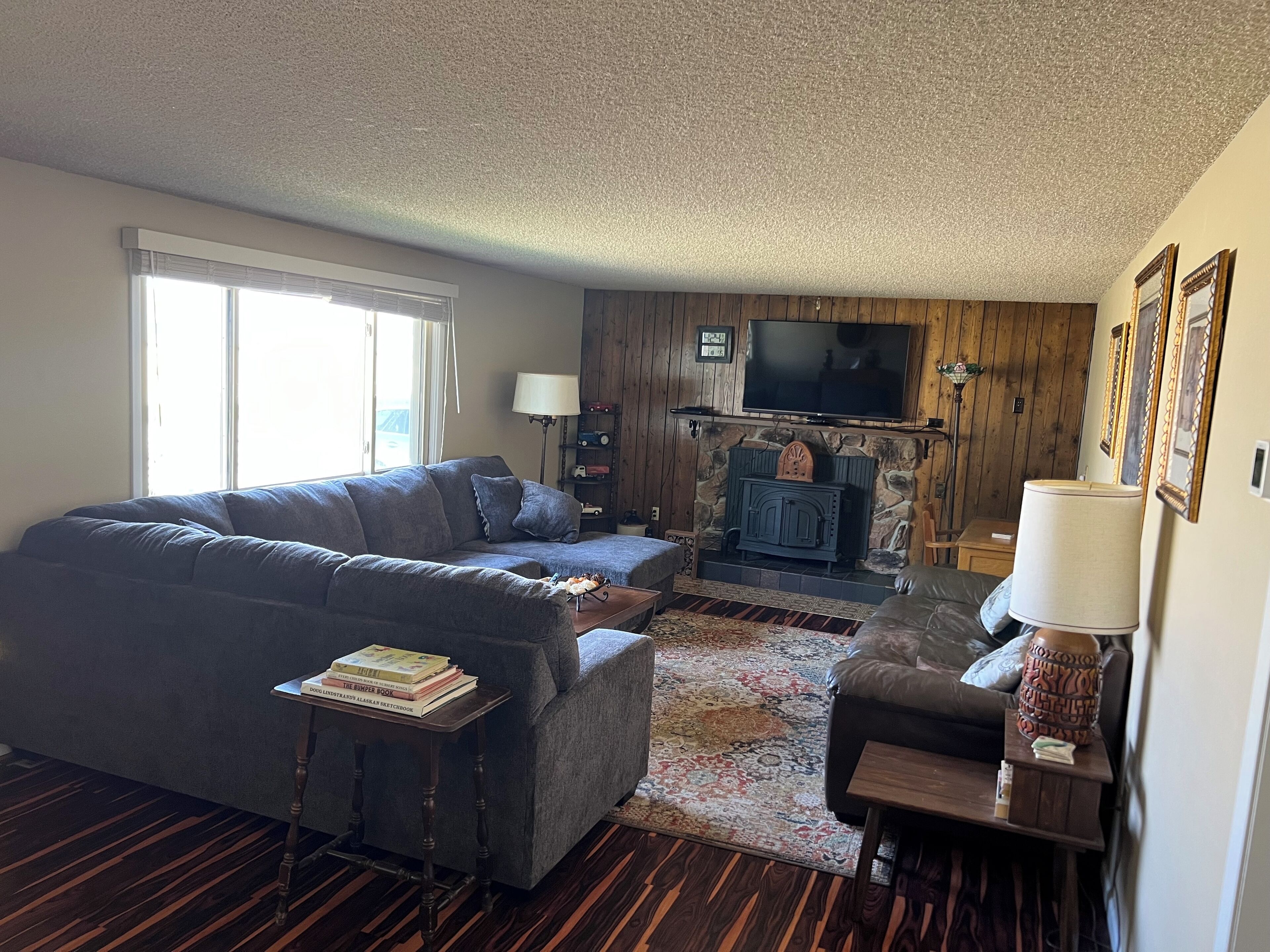 Smart TV, DVD player, books