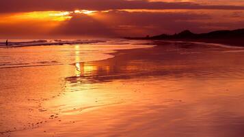 Beach nearby, sun-loungers