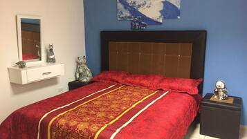 2 slaapkamers, een strijkplank/strijkijzer, wifi, beddengoed