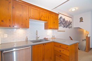 Interior - Quiet tranquil setting. Updated townhouse Free parking, walk to Village and shops, common hot tub, (Whistler)