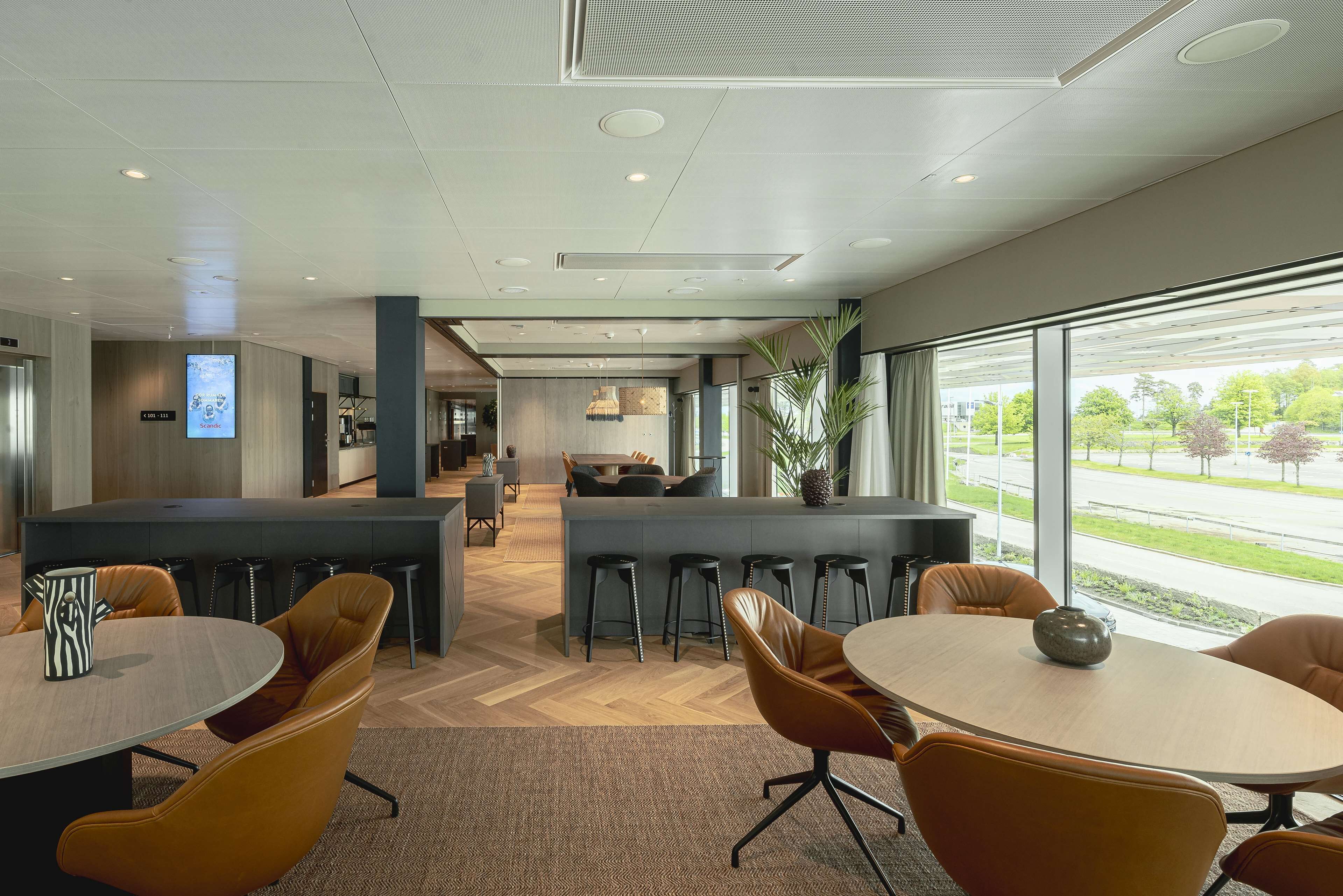 Sitteområde i lobbyen