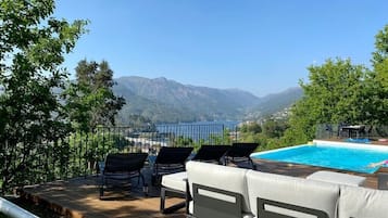 Piscine extérieure, piscine chauffée