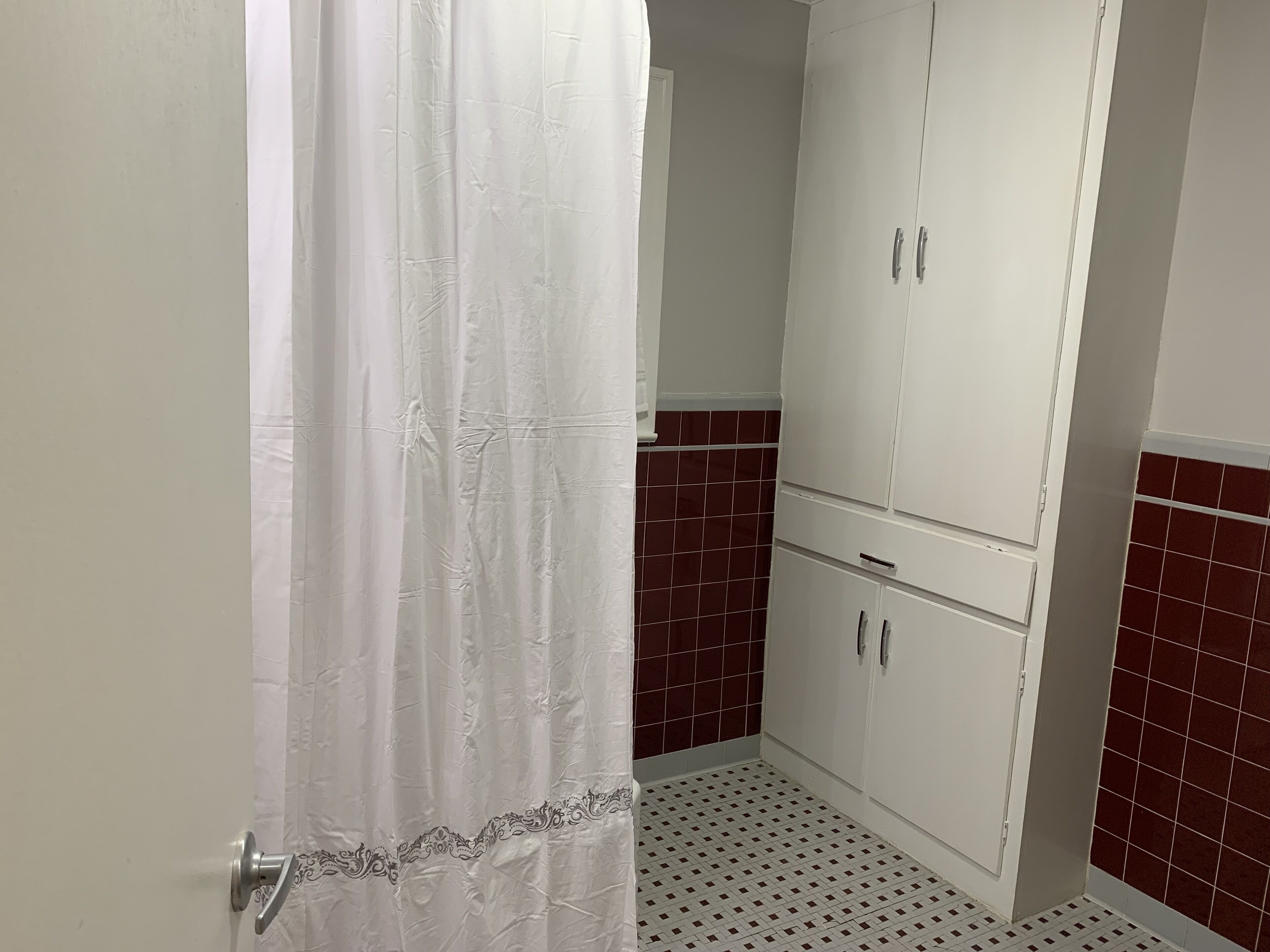 Ensemble douche/baignoire, sèche-cheveux, serviettes fournies, savon
