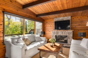 TV connectée, cheminée