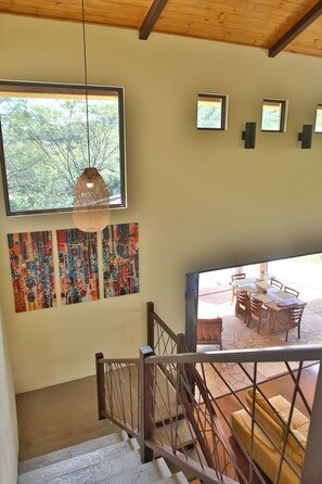 View from the stairs