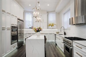 Fridge, microwave, oven, stovetop - Private Historical Mansion,Luxury Home in Chicago’s Gold Coast, Event-Capable.  (Chicago)