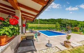 A heated pool