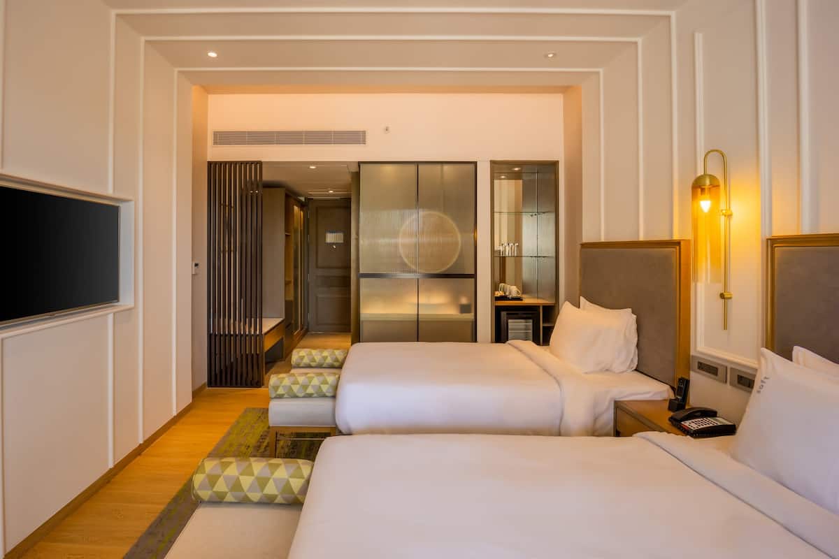 Biancheria da letto di alta qualità, minibar, una cassaforte in camera