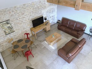 Casa de campo exclusiva, baño en la habitación (GÎTE ÎLES-AUX-NOIX) | Lounge