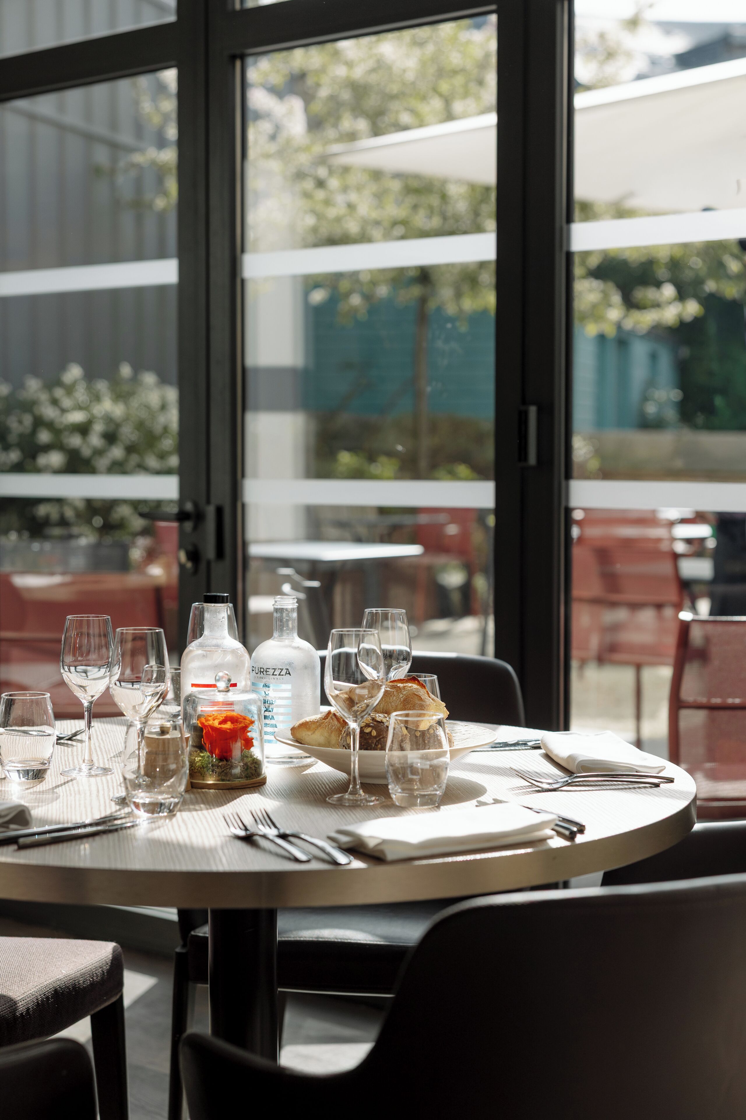 Ze serveren er ontbijt, diner en brunch 