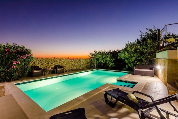 Villa (Three Bedroom Apartment with Terrace ) | Pool | Outdoor pool, pool umbrellas, sun loungers