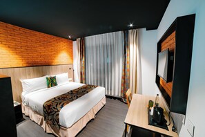 In-room safe, desk, blackout curtains, soundproofing