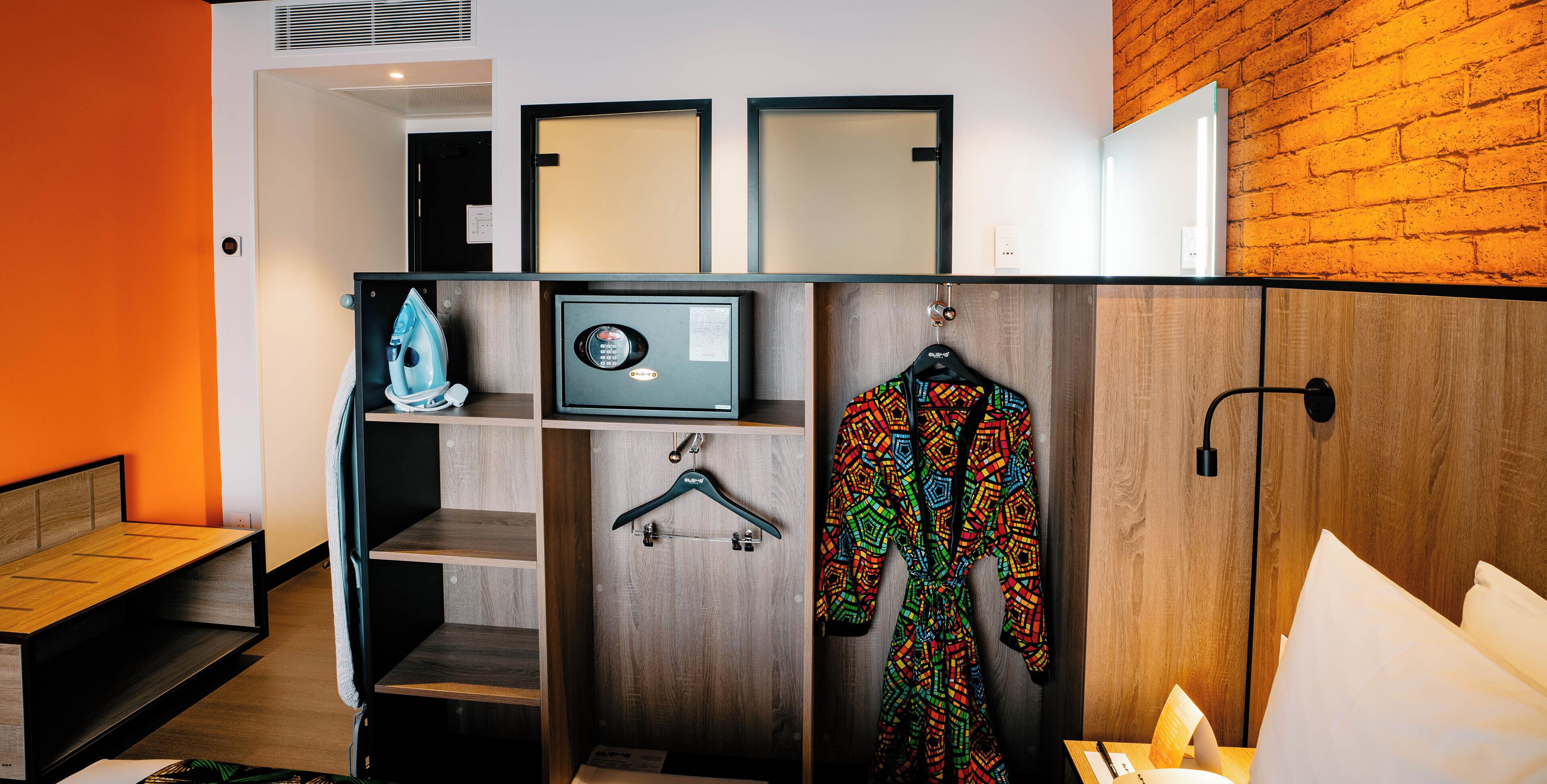 In-room safe, desk, blackout curtains, soundproofing