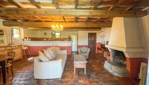 Télévision, cheminée