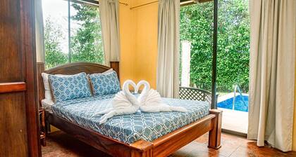 Newly remodeled two-bedroom, both suites with private attached bathrooms, private pool