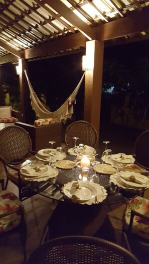 Opções para refeição ao ar livre