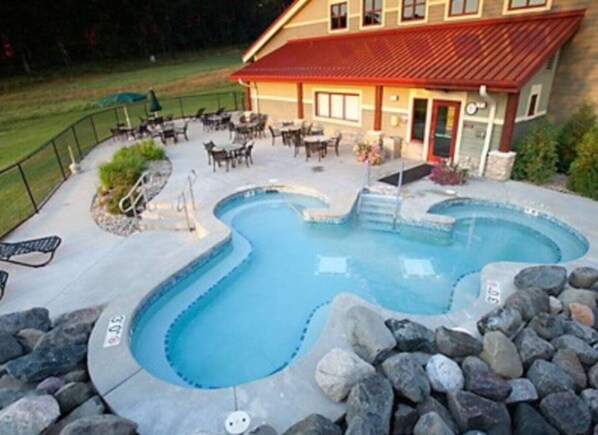 Indoor pool, outdoor pool