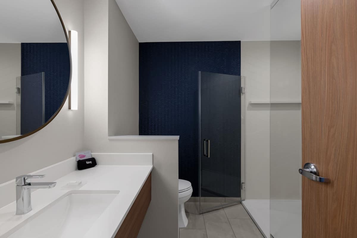 Free toiletries, hair dryer, towels