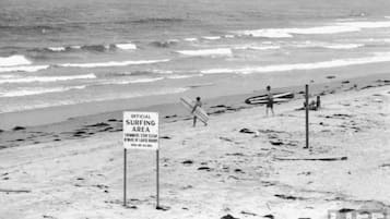 Playa en los alrededores y toallas de playa