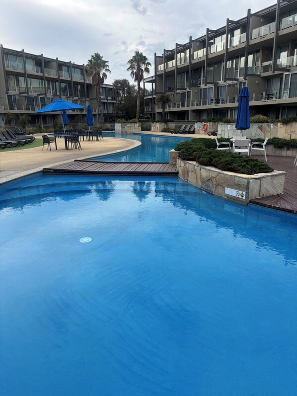 Indoor pool, outdoor pool