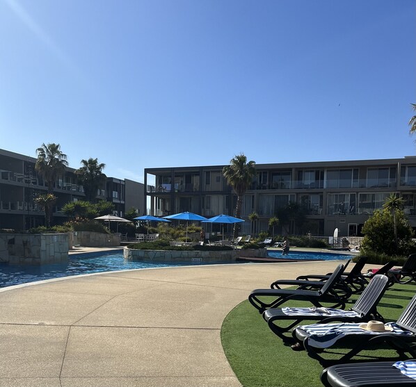 Indoor pool, outdoor pool
