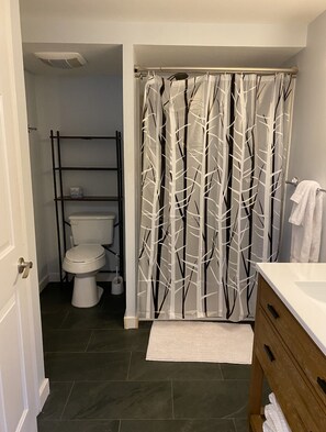 Towels, soap, toilet paper
