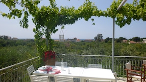 Terrace/patio - Six-bedroom House With Terrace Ionian Sea View (Zacharo)