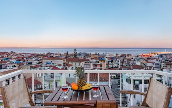 Apartment, 1 Bedroom, Smoking, Balcony | Property grounds - 'eolia Apartment' - Sea & City View Central Apt (Zakynthos)