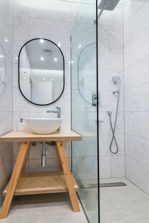 Departamento, 1 habitación, para fumadores, balcón | Baño