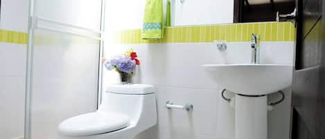 Casa, 6 habitaciones, fumadores, piscina privada | Baño