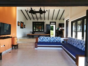 House, 6 Bedrooms, Smoking, Private Pool | Living room - Finca Lago Calima With Excellent View (Calima)