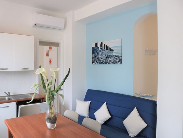 Apartment, 2 Bedrooms, Balcony, City View | Living room | TV - Beachfront Luminous Flat in Bibione - Beahost (San Michele al Tagliamento)