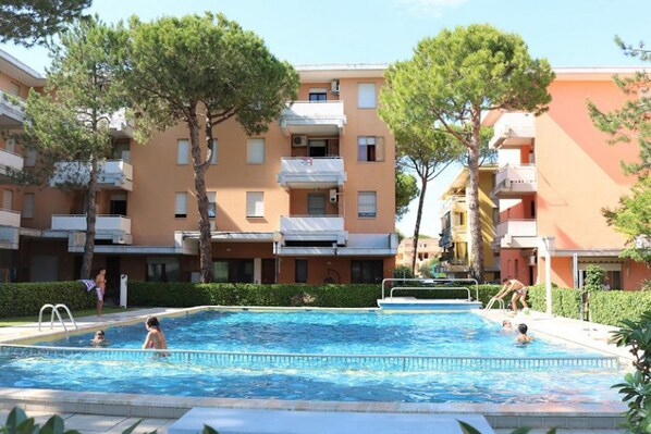Apartment, 1 Bedroom, Balcony, Pool View | Pool | Outdoor pool