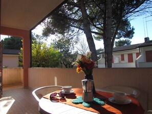 Apartment, 1 Schlafzimmer, Balkon, Gartenblick | Balkon