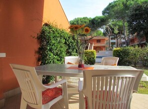 Apartment, 2 Schlafzimmer, Terrasse, Gartenblick | Balkon