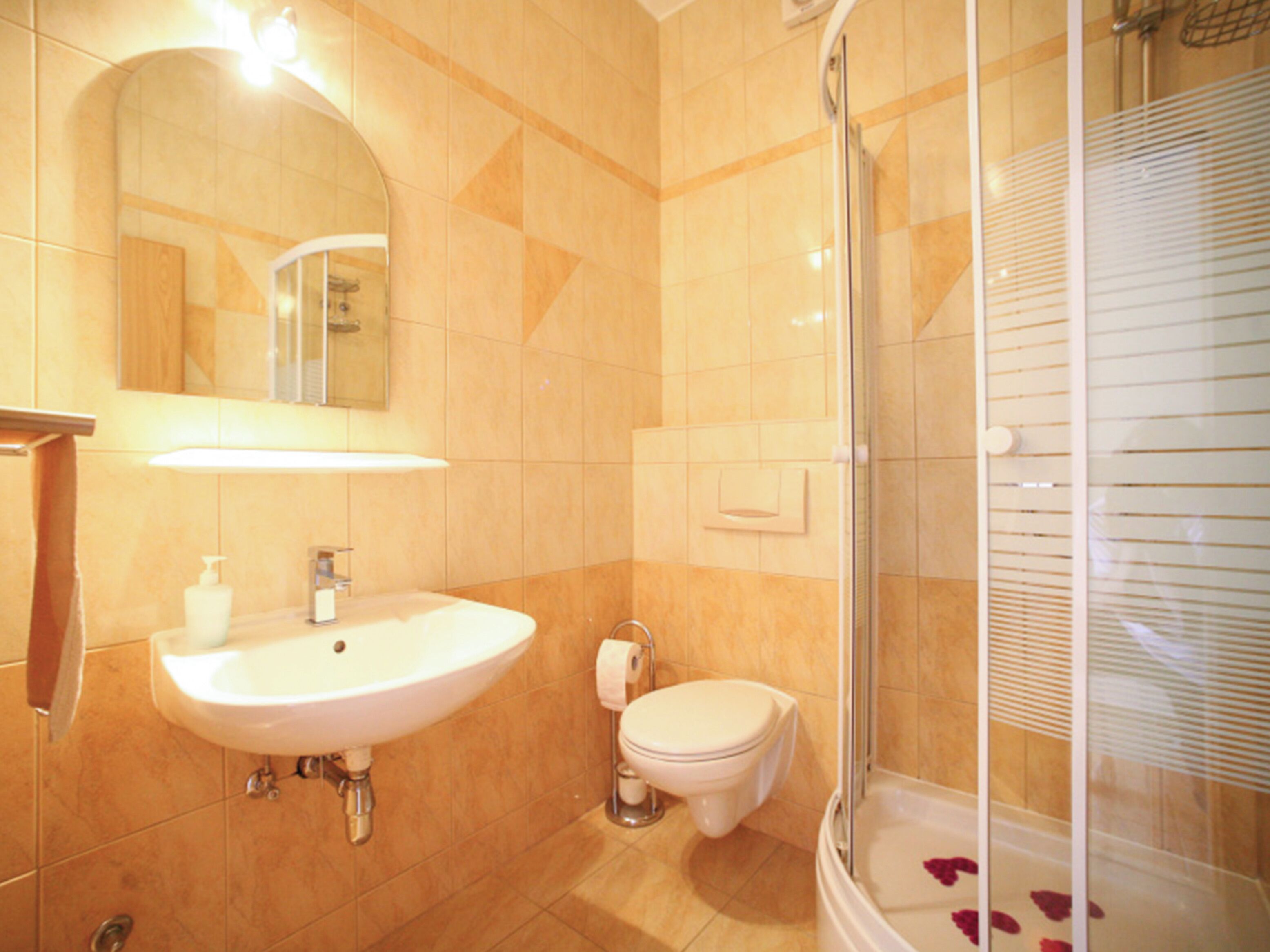 Studio, Balcony, City View | Bathroom | Hair dryer