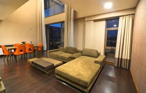 Apartamento, 2 quartos, para fumantes, sacada | Sala de estar
