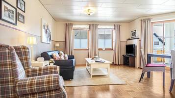 Fernseher, DVD-Player, Tischtennisplatte, Stereoanlage