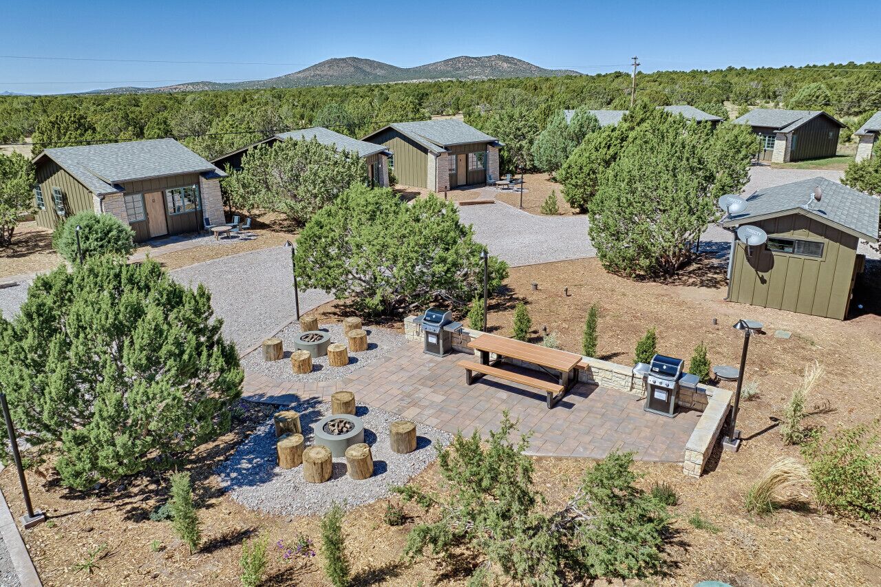 屋外ダイニングエリア