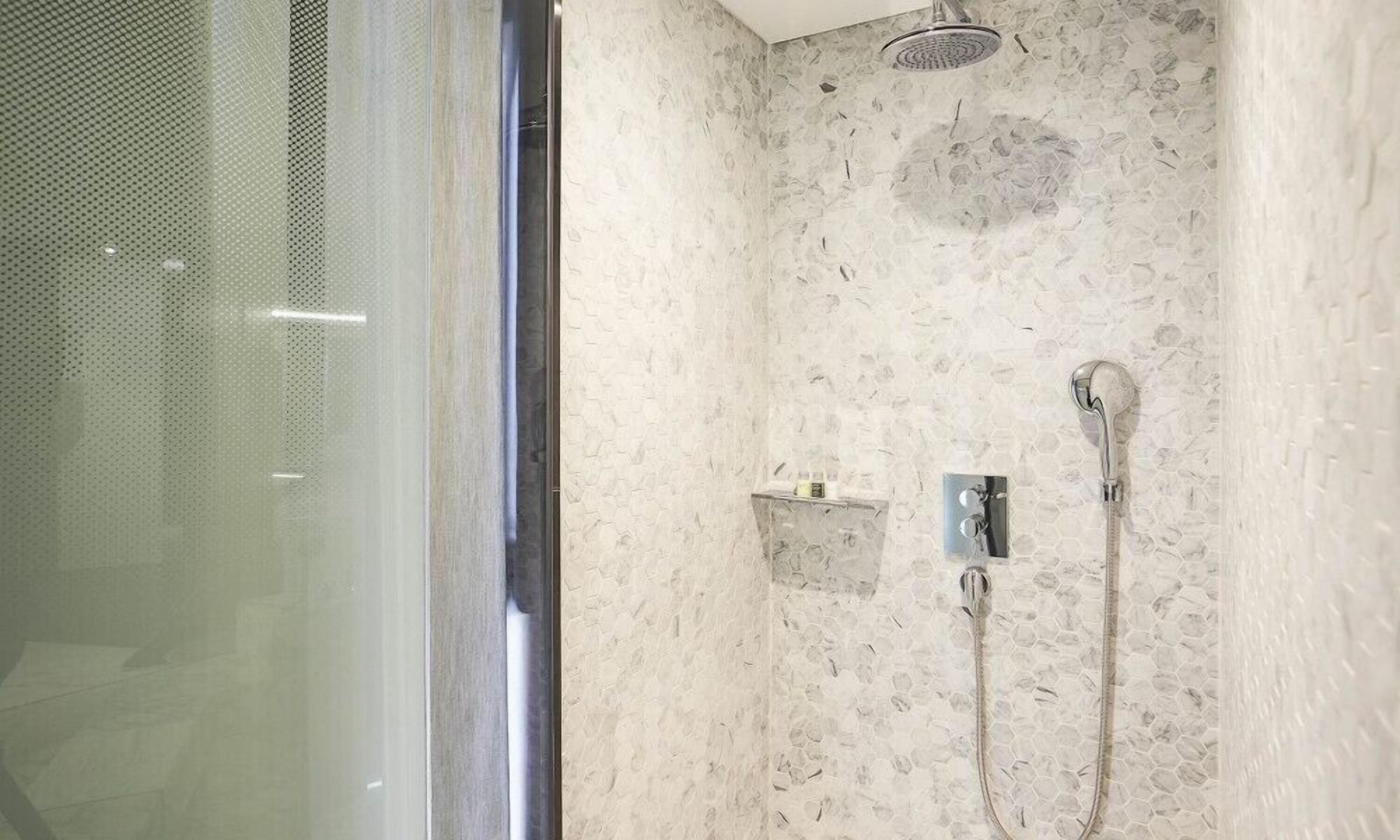 deluxe king room | bathroom shower