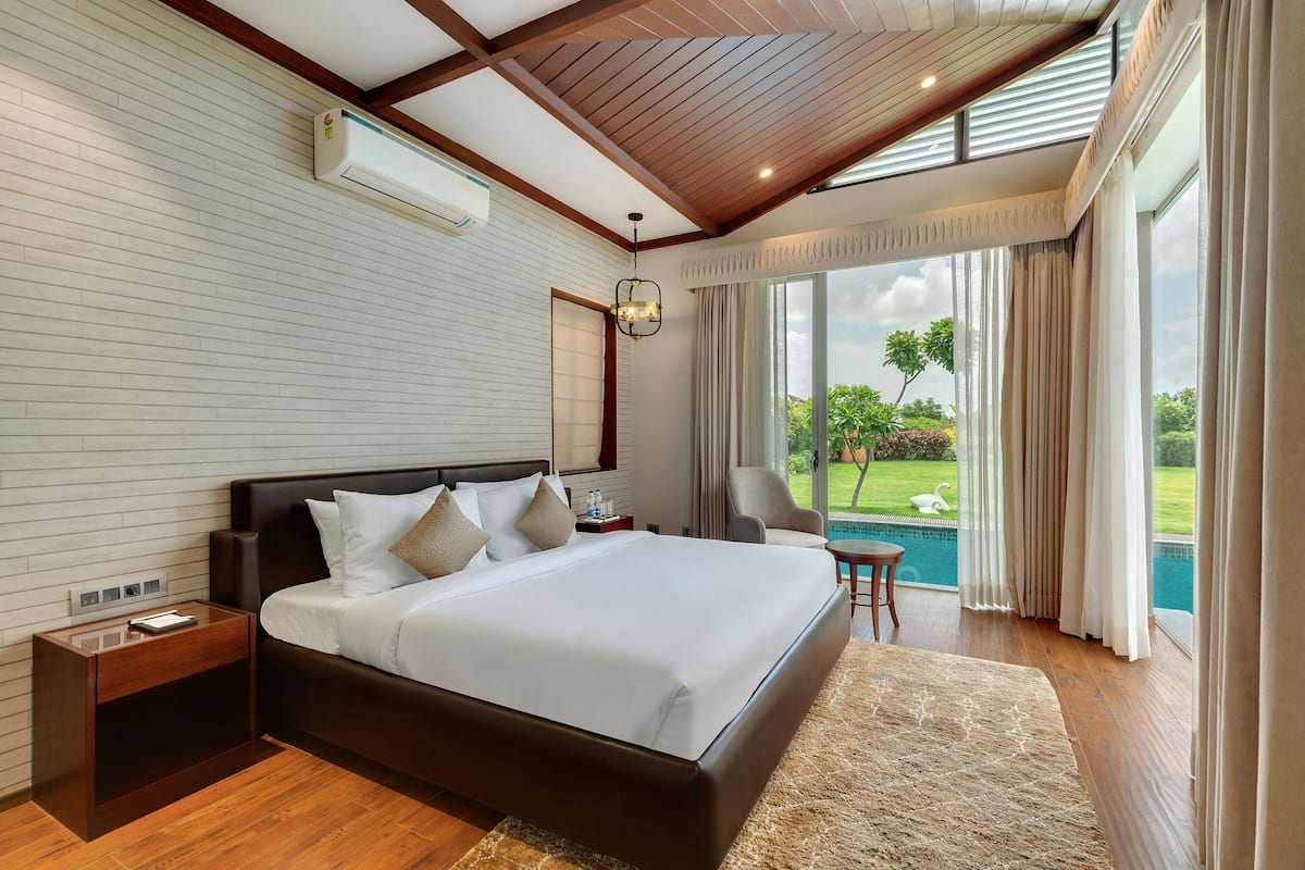Fern Club Premium 3BHK Pool Villa | 1 bedroom, in-room safe, soundproofing, iron/ironing board