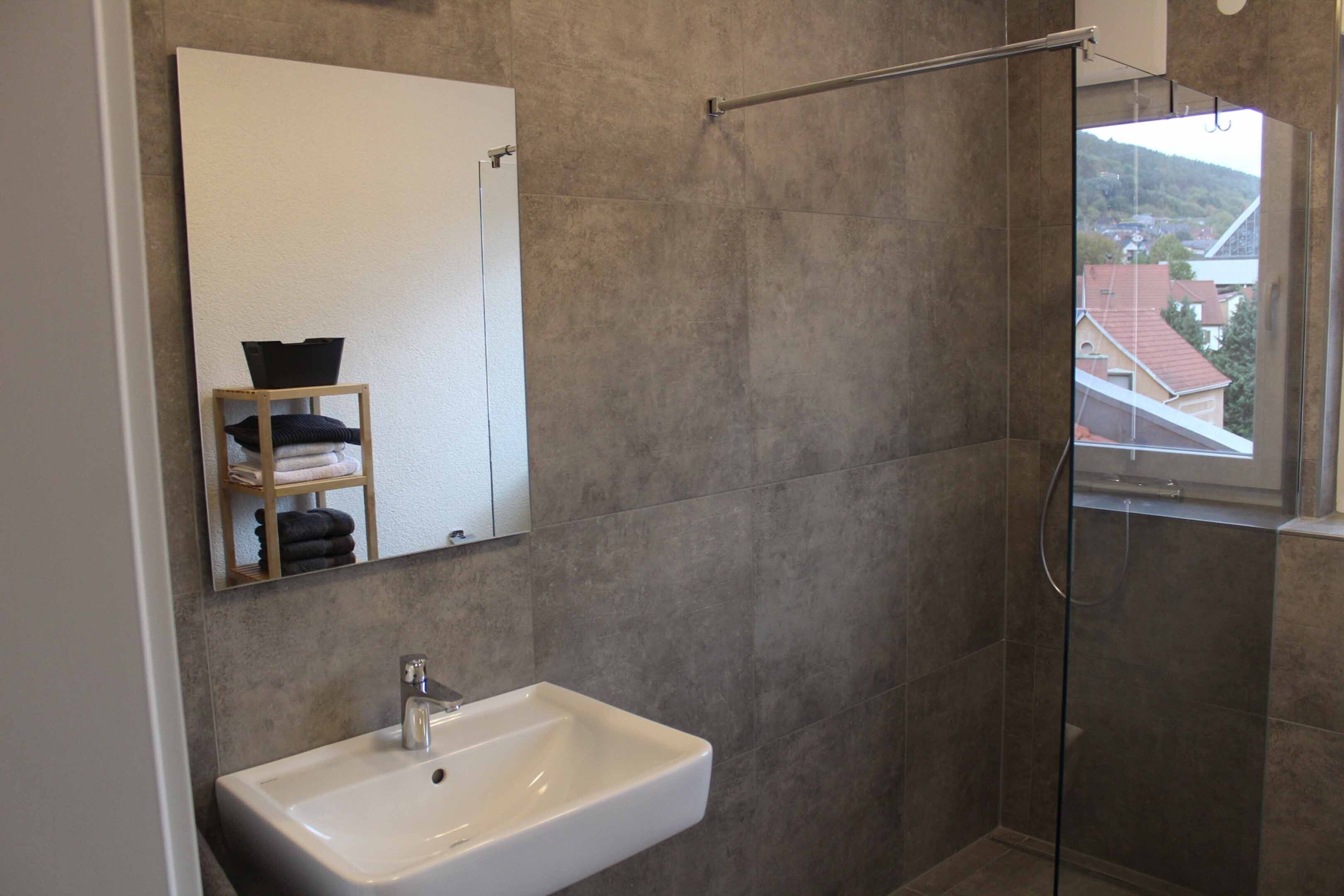 Apartment | Badezimmer | Dusche, Haartrockner